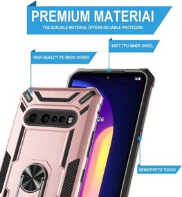 img 3 attached to GORGCASE: Dual Layer Full Protective Case for LG V60 ThinQ/LG V60 5G/LG G9 ThinQ - Rose Gold