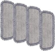 mexerris microfiber spray mop pads: reusable, washable replacement heads for bona floor care system - 4 pack logo