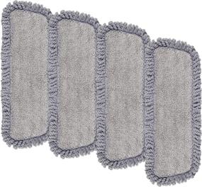 img 4 attached to MEXERRIS Microfiber Spray Mop Pads: Reusable, Washable Replacement Heads for Bona Floor Care System - 4 Pack