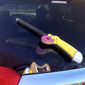 img 1 attached to Keep Your Rear Vehicle Wiper Clean With Mmm Donuts Arm WiperTags USA Decal