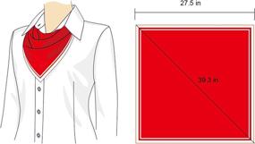 img 2 attached to Satinior Chiffon Square Handkerchief Ribbon Women's Accessories : Scarves & Wraps