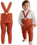 👶 mama-yoyo baby&amp;kids 100% organic cotton gots certified baby knit leggings with suspenders | high waist tights with braces логотип