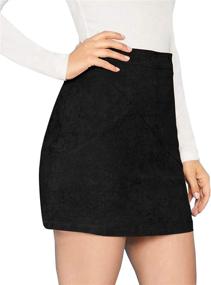 img 3 attached to MANGOPOP Womens Pencil Bodycon Medium Women's Clothing via Skirts