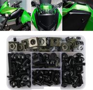 🔩 premium black aluminum windscreen fairing bolts kit for kawasaki ktm suzuki honda ducati yamaha bmw motorcycles - 177pcs логотип