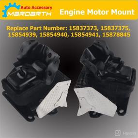 img 1 attached to Engine Motor Mount A5365HY Compatible with 2007-2014 Tahoe Silverado Suburban Avalanche Sierra Yukon Escalade 15854941 15854939, Set of 2 (Left & Right)