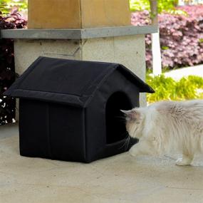 img 1 attached to WEDSF Insulated Waterproof Feral Cat Houses for Outdoor Cats - Warm and Weatherproof Feline Bed Small Dog Kennel