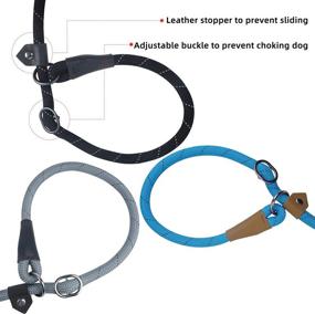 img 1 attached to Choke Slip Leash Adjustable Slider