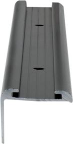 img 3 attached to Алюминиевая отделка крыши RV с ножкой 3/4 дюйма, длина 92 дюйма — черный или белый варианты цвета — сделано в США — упаковка из 2 шт. (черный)