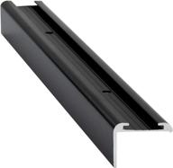 aluminum rv roof trim with 3/4" leg, 92" length - black or white color options - made in usa - pack of 2 (black) logo