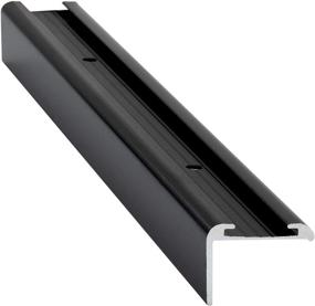 img 4 attached to Aluminum RV Roof Trim With 3/4" Leg, 92" Length - Black Or White Color Options - Made In USA - Pack Of 2 (Black)
