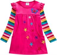 👗 juxinsu floral cartoon girls' cotton dresses for toddlers logo