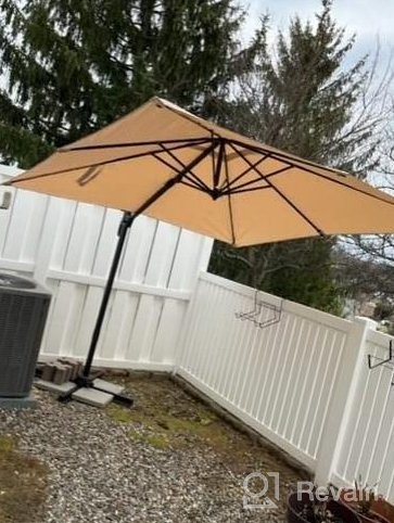 img 1 attached to Stay Cool And Protected: Introducing The Wikiwiki S Series Cantilever Patio Umbrellas With UV Resistant Fabric And 360 Rotation review by Angela Kutzler
