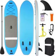 funsaille 10' inflatable paddle board kit: non-slip deck, adjustable paddle, leash, fin, hand pump for youth & adult - ultimate sup experience logo