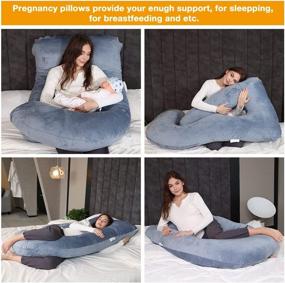 img 1 attached to Dremoolue Pregnancy Sleeping Maternity Removable