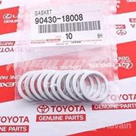 🔧 premium toyota drain plug gaskets for transfer case - set of 10 - genuine oem 90430-18008 logo