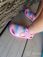 img 1 attached to Outdoor Sandals for Toddler Girls: STQ Rainbow Shoes review by Joshua Gaines