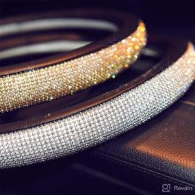 img 3 attached to Sino Banyan Steering Leather Rhinestones