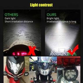 img 1 attached to 🏍️ Motorcycle Driving Lights - Super Bright 3000LM 18SMD Chips Waterproof Sport Lights for Cars ATV Bike Yamaha UTV Truck Boat DC9-85V, Xenon White (1-Pack)