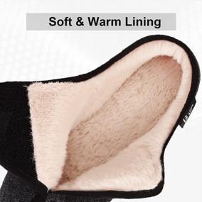 img 2 attached to Cozy And Comfortable LongBay Diabetic Slippers For Women With Memory Foam And Furry Support - Ideal For Arthritis And Edema