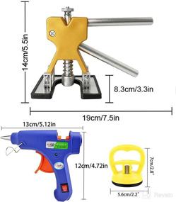 img 3 attached to 🚗 S-SNAIL-OO Car Dent Puller Repair & Remover Tool Set with Paintless Golden Dent Lifter Puller, ideal for Auto Body Hail Damage and Door Dings Repair, includes 2 Dent Puller Suction Cups (B)