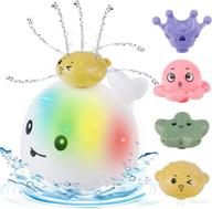 joyibay whale baby bath toys with water spray & light - fun and engaging bath time fountain for toddlers and kids - interactive sprinkler bathtub toy for boys and girls in bathroom (white) логотип