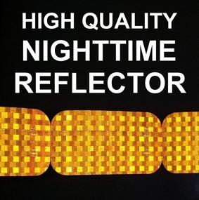 img 1 attached to 🔸 LiteMark DOT-SAE Amber 3" Round Reflectors - High Visibility Prismatic Lenses with Durable Transparent Layer (Pack of 4)