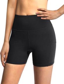 img 2 attached to High-Waist Compression Athletic Shorts With Pockets For Women - Perfect For Yoga, Workout, And Biking (5/8 Inch Length) By G4Free