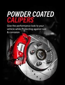 img 2 attached to 🔥 Enhance Your Braking Performance with Power Stop Front S2766: High-Temp Red Powder Coated Calipers - A Perfect Pair!