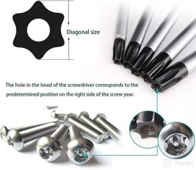 img 3 attached to 🔧 Buspoll Torx Screwdriver Set - T6, T8, T9, T10 Torx Screwdrivers for Repairing and Maintaining Toys, Small Appliances, and Electronic Products