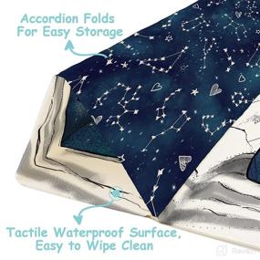 img 2 attached to JumpOff Jo Galaxy Bears Waterproof Foam Play Mat: Extra Large & Foldable - Ideal for Infants, Babies, and Toddlers for Playtime and Tummy Time - Measures 70 in. x 59 in.