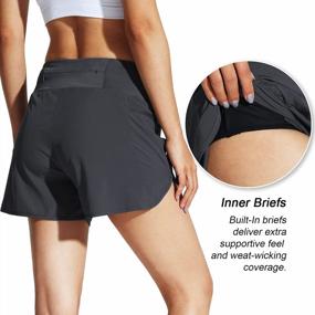 img 2 attached to Stay Cool And Comfy On Your Workout With MOCOLY Women'S Quick Dry Running Shorts With Zip Pockets