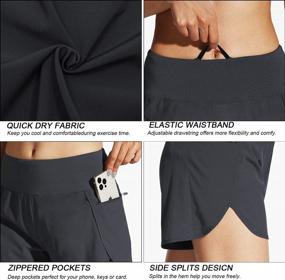 img 1 attached to Stay Cool And Comfy On Your Workout With MOCOLY Women'S Quick Dry Running Shorts With Zip Pockets
