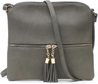 👜 janin handbag with tassel - women's crossbody handbag and wallet combo - crossbody bags for women logo