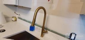 img 6 attached to TRUSTMI Brushed Gold Touch Activated Kitchen Faucet With Pull Down Sprayer And Single Handle Brass Sink Faucet, With 2 Function Pull Out Sprayer Head And Matte Brushed Finish