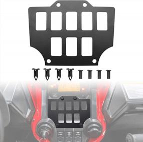 img 4 attached to SAUTVS Center Dash Console Switch Plate Panel For Honda Talon 1000R / 1000X / 1000X-4 2019-2021 - Optimized For Better Visibility And Accessibility With Convenient Rocker Switches (1PCS)