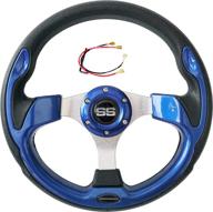 🏌️ enhance your golfing experience with greenchoosy golf cart steering wheel for ezgo, club car, and yamaha blue2 логотип