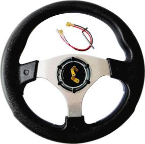 img 1 attached to 🏌️ Enhance Your Golfing Experience with GREENCHOOSY Golf Cart Steering Wheel for EZGO, Club Car, and Yamaha blue2