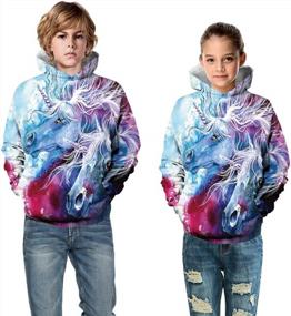 img 2 attached to Cute Unicorn Hoodie Sweatshirt For Girls And Women | Trendy Pullover Jacket For Teens And Kids