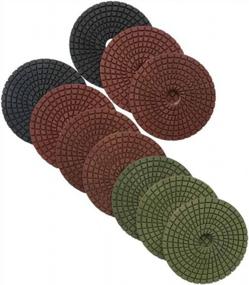 img 2 attached to 7-Piece Wet Stone Polishing Pad Set (50, 100, 200, 400, 800, 1500, 3000 Grit) - Ideal For Polishing Granite, Marble, And Concrete Countertops