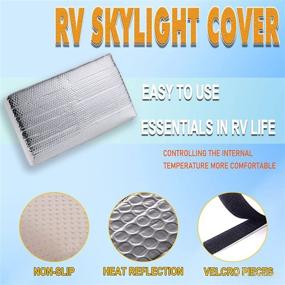 img 2 attached to 🏕️ Wankic RV Skylight Cover: Energy-Efficient Camper Vent Insulator for 14x22x3 Inch Vents