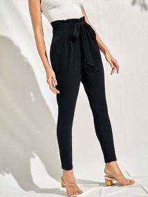 img 1 attached to Elevate Your Look With SOLY HUX Women'S High Waist Tied Front Paperbag Pants!