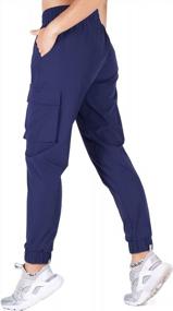 img 3 attached to Versatile Women'S Hiking, Workout And Lounge Cargo Joggers For Casual Outdoor Activities And Sweatpants