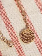 img 1 attached to Stunning Befettly Constellation Necklace: 14K Gold-Plated Zodiac Pendant with Engraved Disc - Adjustable, Dainty 16.5’’ Necklace review by Julia Bhatt