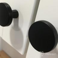 img 1 attached to Homdiy 25Pack Cabinet Knobs Round Black Knobs - 1.27 Inch Kitchen Cabinet Knobs Matte Black Cabinet Knobs Cabinet Hardware For Black Drawer Pulls And Dresser Knobs review by Eric Grayson