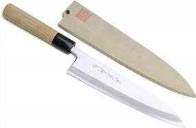 img 4 attached to Yoshihiro Kasumi White Steel Mioroshi Filet Sushi Sashimi Japanese Chef Knife 8.25 Inch (210Mm)