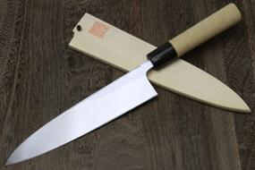 img 2 attached to Yoshihiro Kasumi White Steel Mioroshi Filet Sushi Sashimi Japanese Chef Knife 8.25 Inch (210Mm)