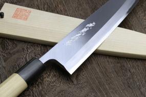 img 1 attached to Yoshihiro Kasumi White Steel Mioroshi Filet Sushi Sashimi Japanese Chef Knife 8.25 Inch (210Mm)