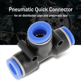 img 2 attached to 10Pcs Push-In Fittings, 10Mm 3/8 T Type Pneumatic Connector Air Line For 1/4'', 5/16'', And 3/8'' Hoses