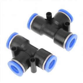 img 3 attached to 10Pcs Push-In Fittings, 10Mm 3/8 T Type Pneumatic Connector Air Line For 1/4'', 5/16'', And 3/8'' Hoses