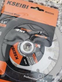 img 7 attached to KSEIBI 642146 T-Supreme Turbo Diamond Saw Blades - 4.5 Inch Cutting Wheel For Stone, Marble, Granite, Masonry, Brick, Concrete, Paving Flags - Pack Of 3 Angle Grinder Attachments